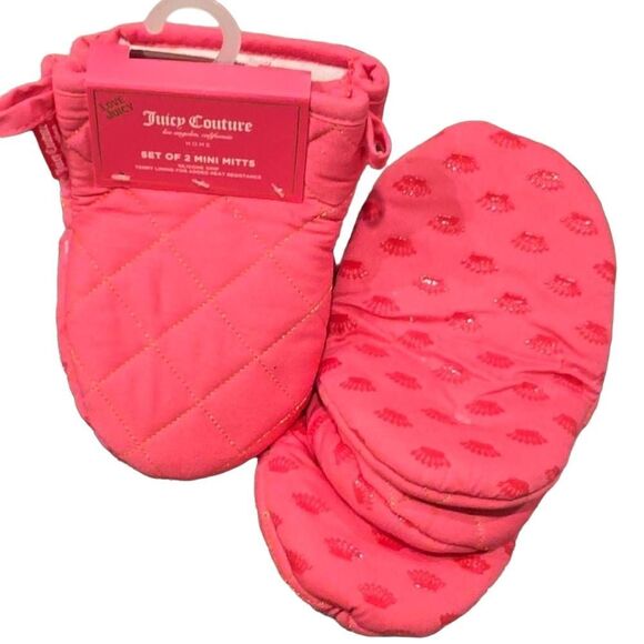 Juicy Couture Crown Logo Set of 2 Mini Mitts - Picture 11 of 11